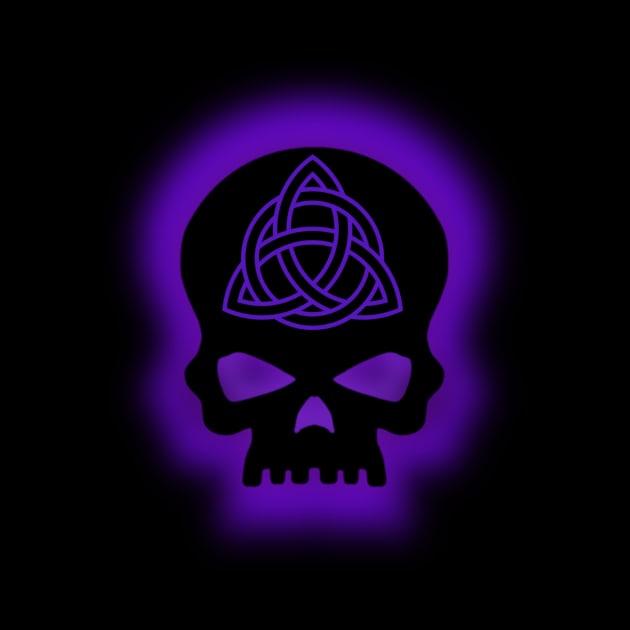 Purple Celtic Skull by Celtic Morrigan