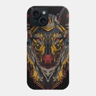 Cyborg Wolf Head Phone Case