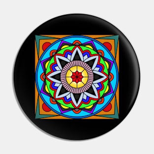 Colorful Mandala Design Pin