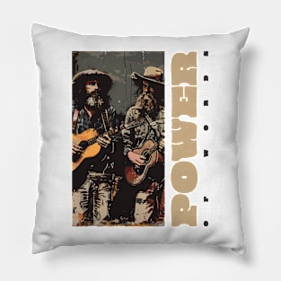 playing guitars Pillow