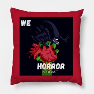 We Love Horror Podcast Xenomorph Design Pillow