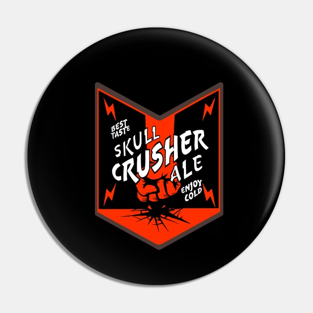 Deep Rock Galactic - Skull Crusher Ale Beer Logo Pin by CatsandBats