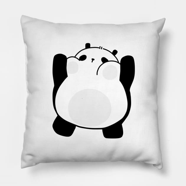 Chubby Little Panda! Pillow by SirBobalot