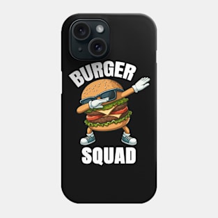 Dabbing Burger Lover, Burger Squad Phone Case