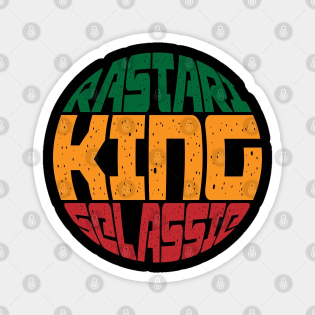 King Selassie Circle Magnet by CTShirts