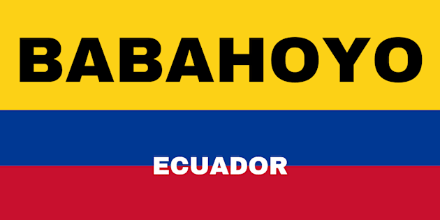 Babahoyo City in Ecuadorian Flag Colors Kids T-Shirt by aybe7elf