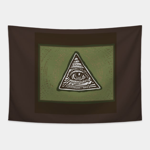 Eye of Providence Tapestry by JSnipe