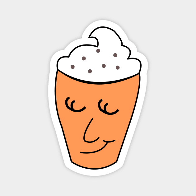 Latte Magnet by traditionation