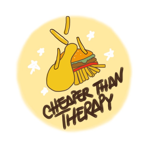 Cheaper than therapy - "junk"food by Merch(ing) Shitpost