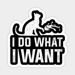 Funny Cat Shirt: I do what I want with my cat shirt Magnet