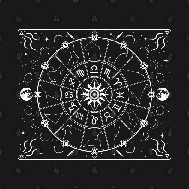 Zodiac Wheel by InkPerspective