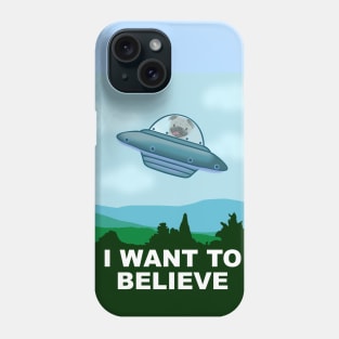 ufo pug Phone Case