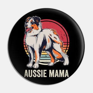 Australian Shepherd Dog Mom Pin