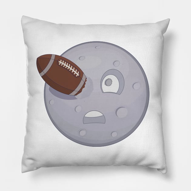 A Kickoff to the Moon Pillow by FunawayHit