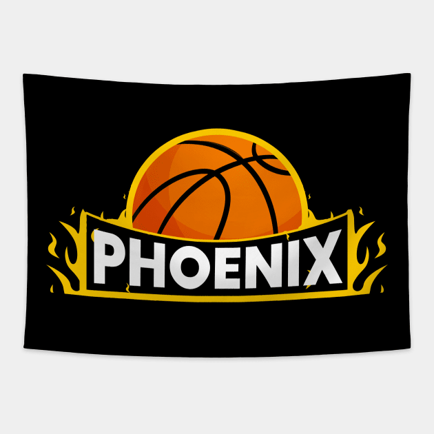 phoenix suns ball Tapestry by iniandre