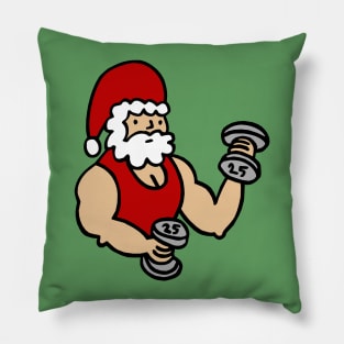 Sporty Santa Pillow