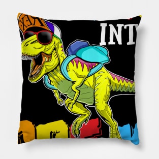 Roaring Into Pre-k Dinosaur Back To School Pillow