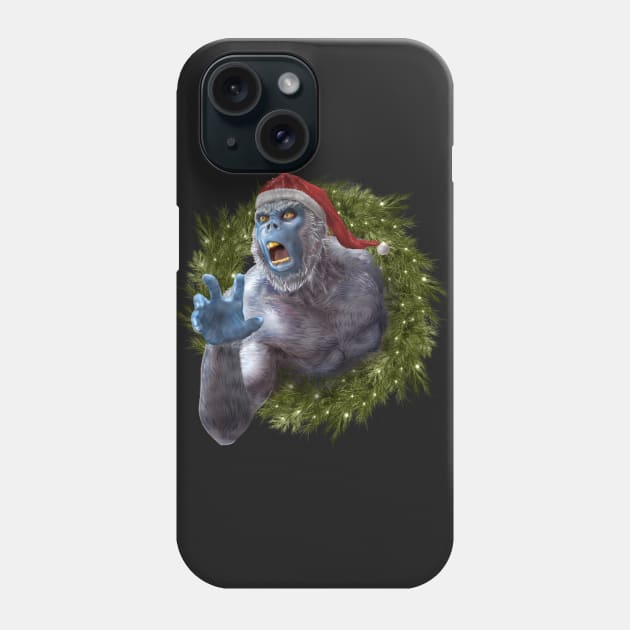 Christmas Yeti Phone Case by AyotaIllustration