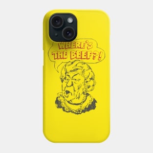 Where's The Beef 1984 Phone Case