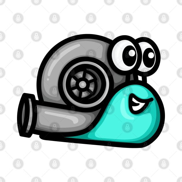 Turbo Snail Version 1 - Mint by hoddynoddy