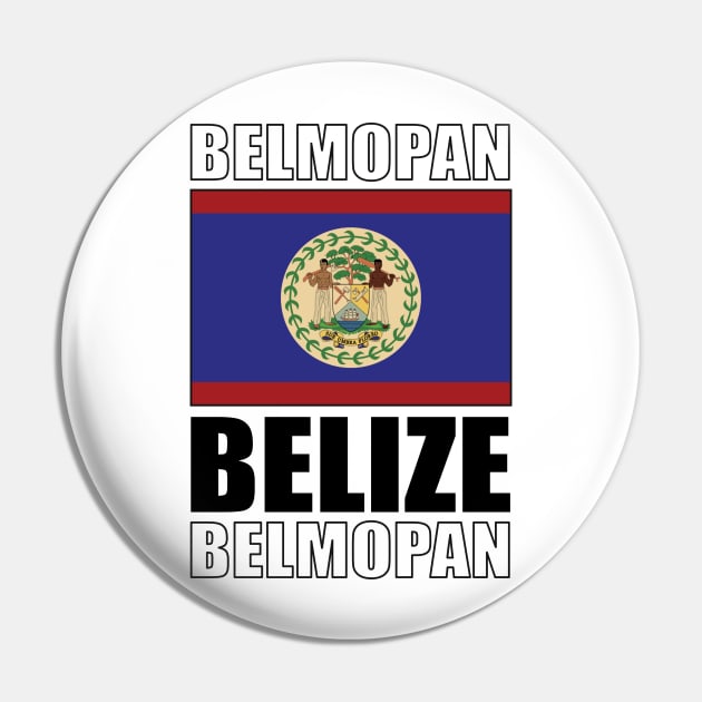 Flag of Belize Pin by KewaleeTee