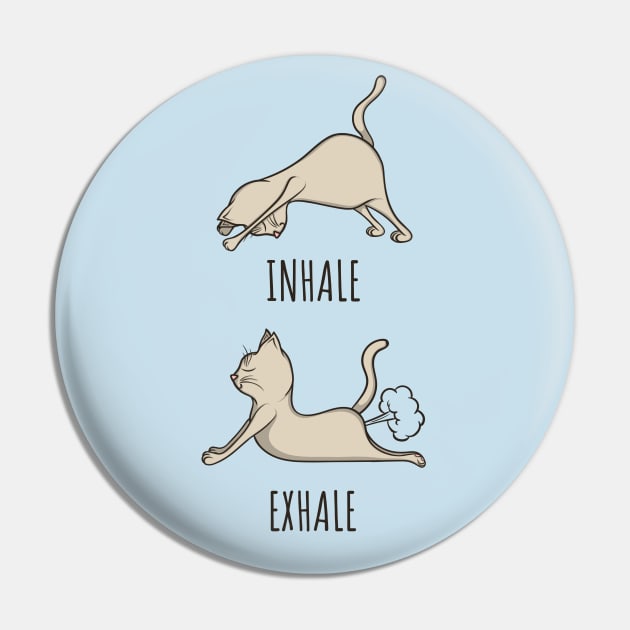 Cat Inhale and Exhale Pin by otaku_sensei6