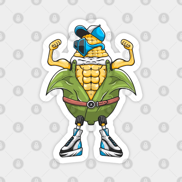 Tight muscles of corn - I'm so strong Magnet by Reenmp