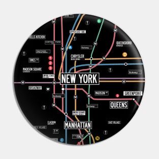 new york city nyc metro Pin