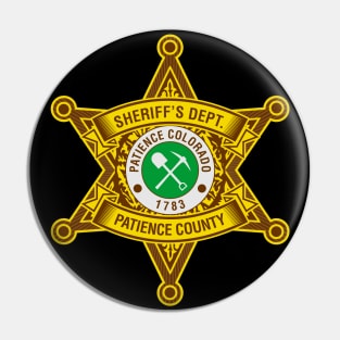 Patience County Sheriff's Badge Pin