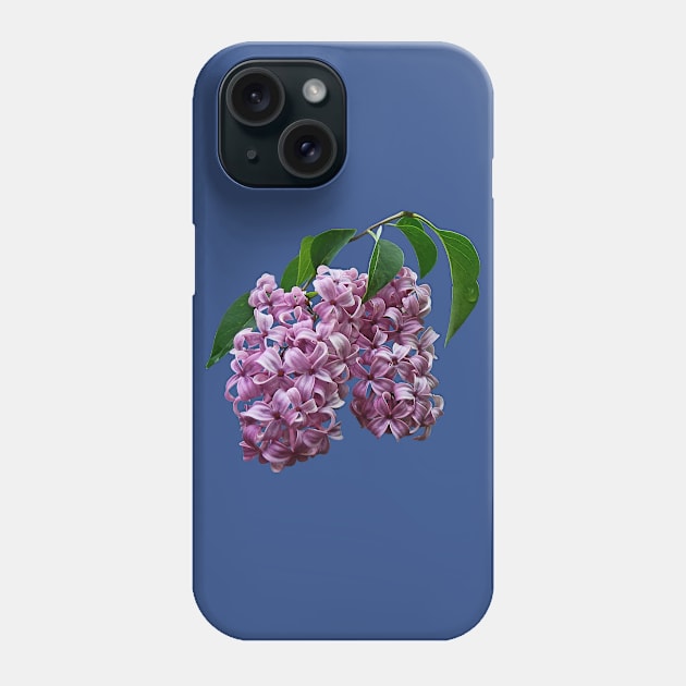 Lilacs - Pink Lilac Duo Phone Case by SusanSavad