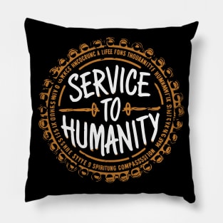 Arise and Render Service to Humanity - Baha'i Faith Pillow