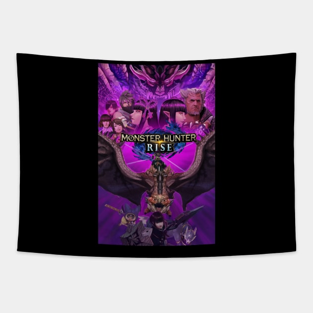 Monster Hunter Rise Tapestry by bside7715