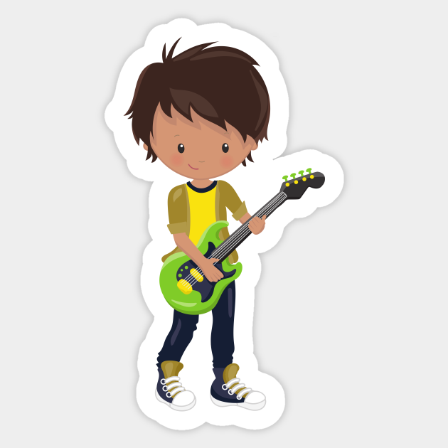 Rock Boy, Latino Boy, Guitar Player, Band, Music - Rock Boy - Sticker | TeePublic Rock Boy, Latino Boy, Guitar Player, Band, Music - Rock Boy - Sticker | TeePublic