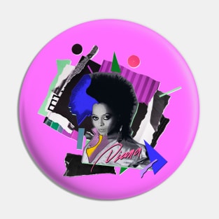 DIANA ROSS 80S RETRO STYLE Pin