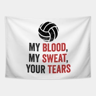 Volleyball Gift My Blood My Sweat Your Tears Tapestry