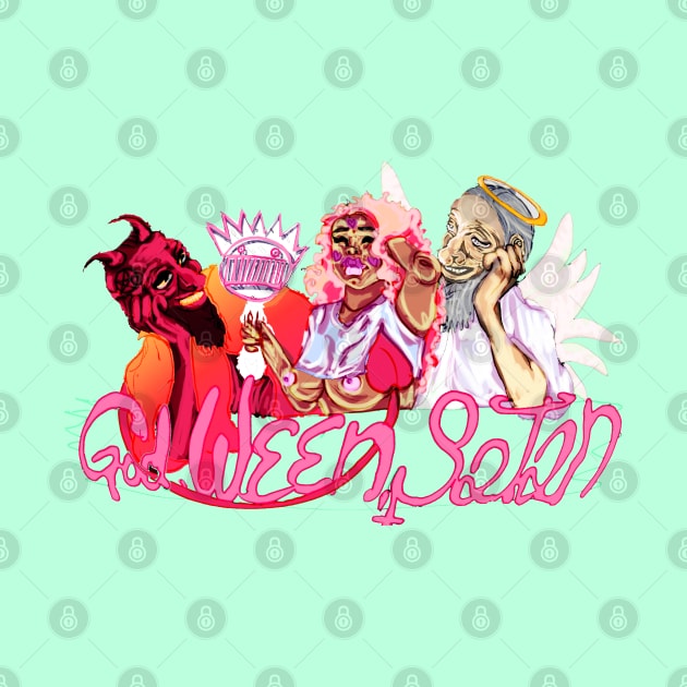 God, Ween, Satan by Flowersintheradiator