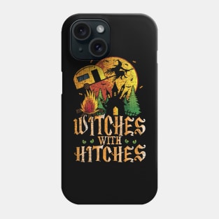 Funny Camping Witches Trailer Hitch Phone Case