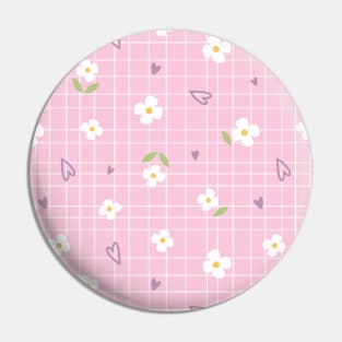 Cute Flower Design Pattern Pin