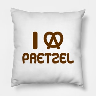 I Heart Pretzel Pillow