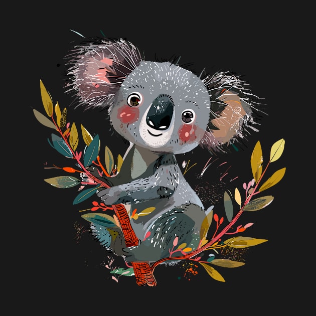 Adorable Koala on Tree by erzebeth