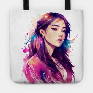 Pastel Cute Female Abstract Smear Tote