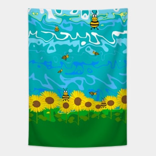 NATURE Sunflowers Blooming Tapestry