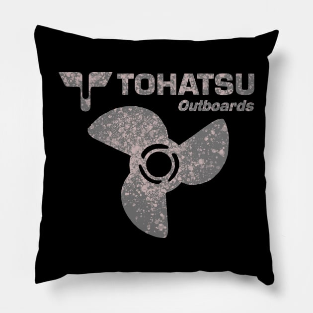 Tohatsu Outboard Motors Pillow by Midcenturydave