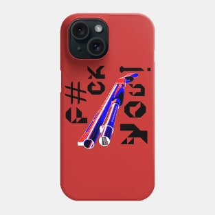 F#CK YOU, v. Black Text Phone Case