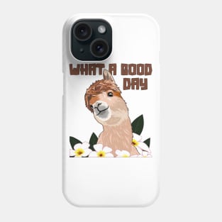 What A Good Day Llama Vicuna Guanaco Breeder Alpaca Phone Case