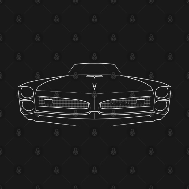 1966 Pontiac GTO - front stencil, white by mal_photography