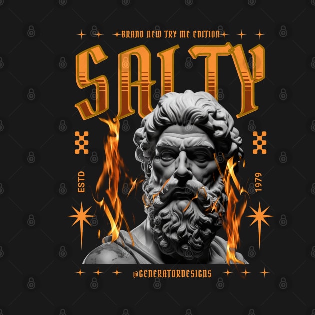 SALTY - Slang T-shirt by GeneratorDesigns