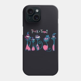 Trick R Treat! Vintage Witch Cats Phone Case