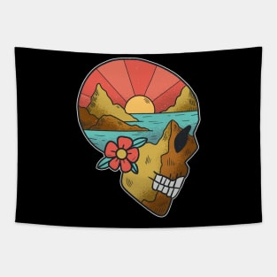 Skull Landscape Tapestry