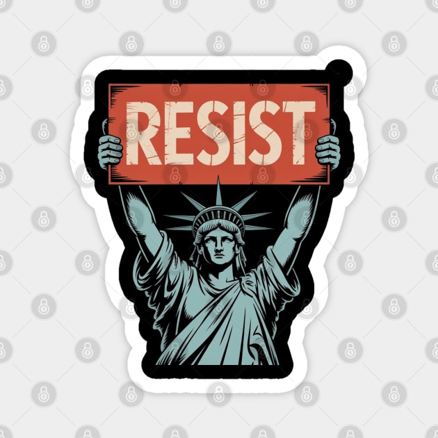anti-trump Magnet by Creatifly Graphic Tees